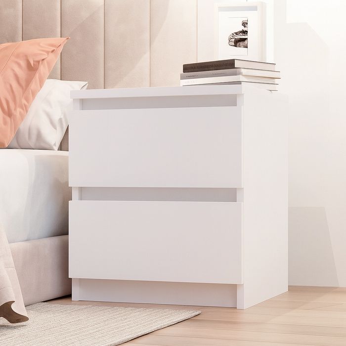 Тумба без ручек с двумя ящиками