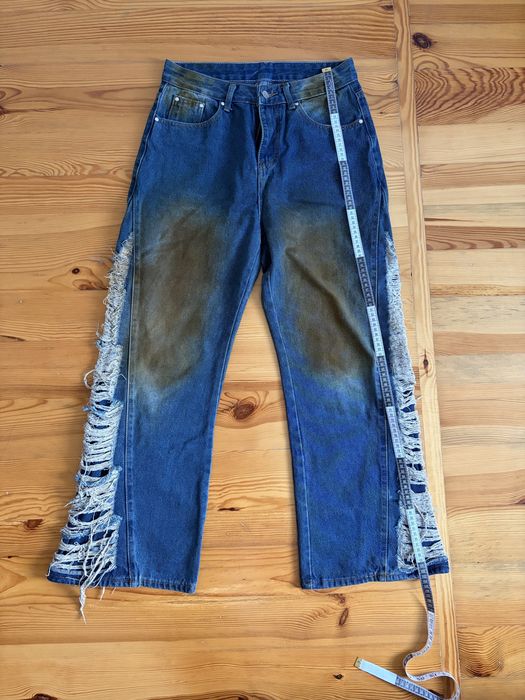 distressed джинси