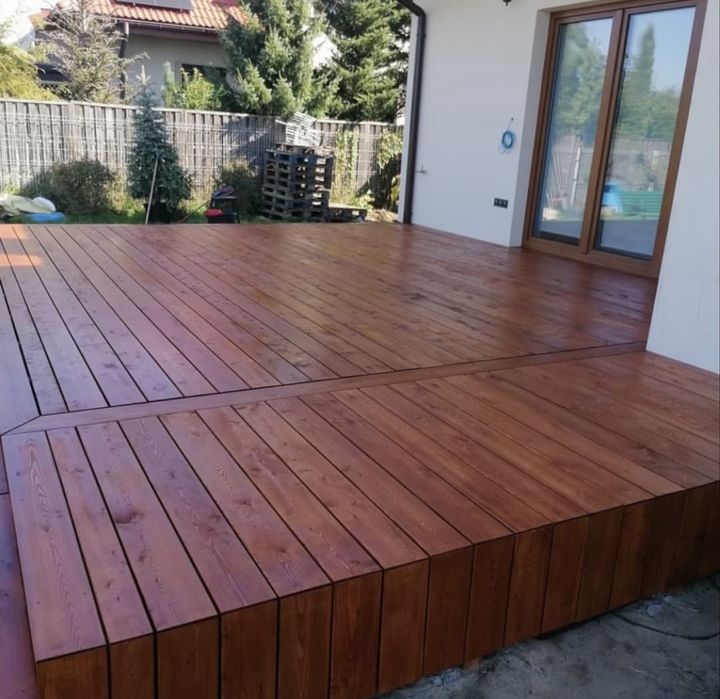 BWS - Producent! Deska Tarasowa Modrzew 28x140mm