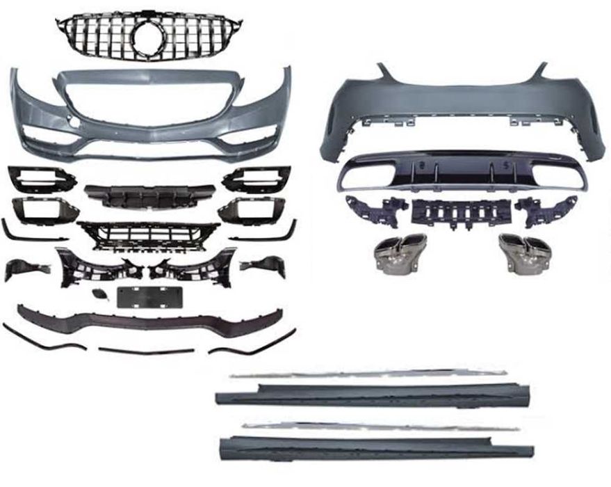 Обвіс C63 Facelift Style на Mercedes Benz W205 2014-2020 (653477)