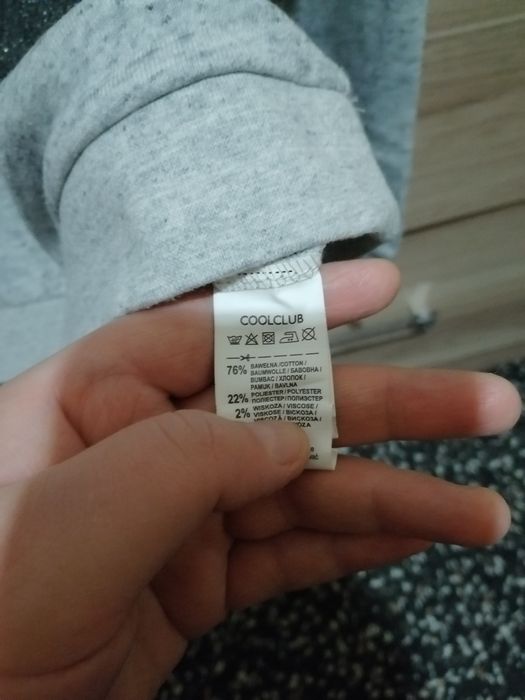 Bluzko bluza  szara z pieskiem