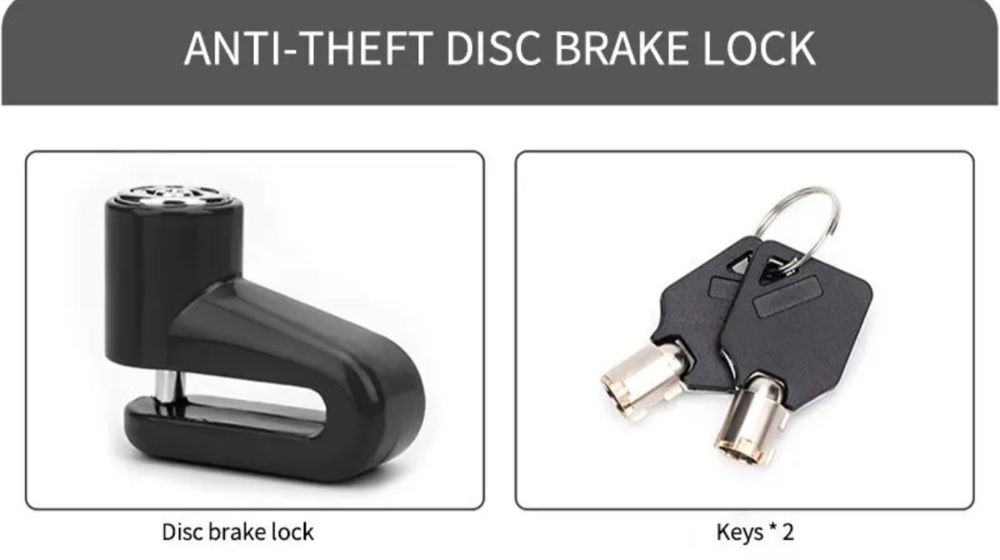 Cadeado de Segurança para Moto e Bicicleta