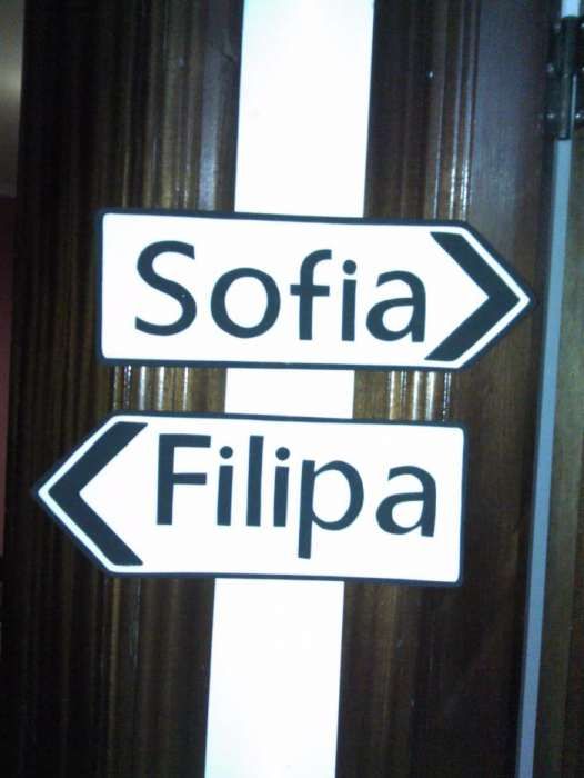 Placa em eva personalizada