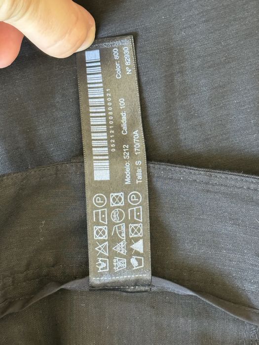 Продам чорну спілницю льон Massimo Dutti