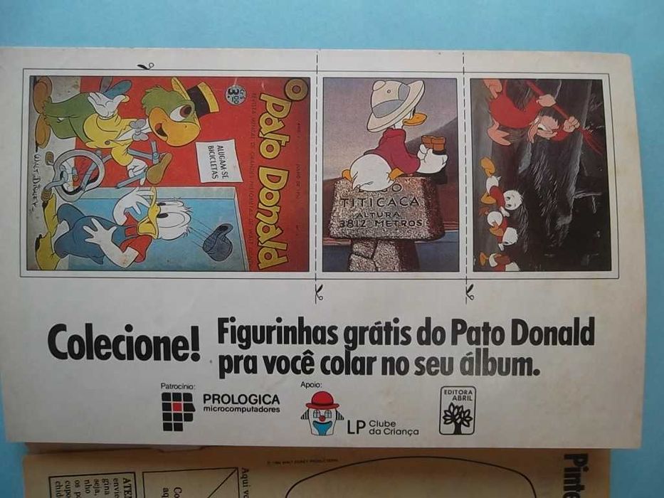 Revistas DISNEY com folha de cromos da coleção "PATO DONALD"