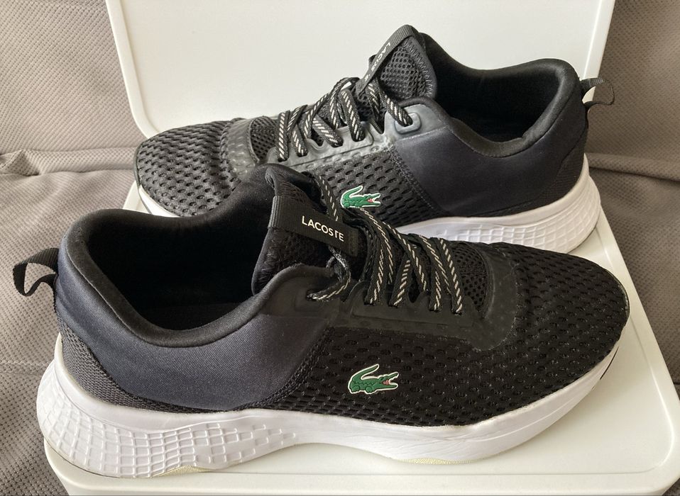 Buty * LACOSTE * Sneakers * Rozmiar 45 * Wkładka ORTHOLITE * Czarne * UŻYWANE
