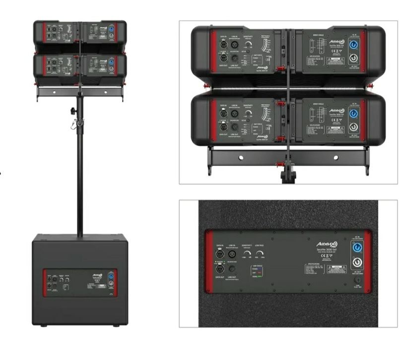 Sistema PA Line Array 3400W Profissional • Potência e Clareza