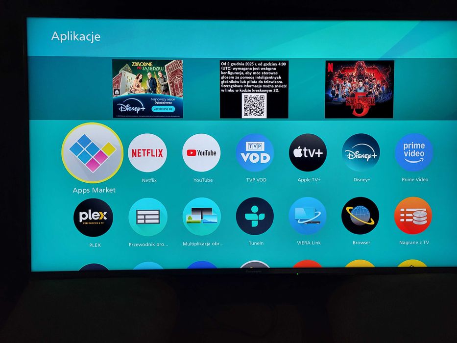 Panasonic 50" smart tv , dvbt2 , 4k