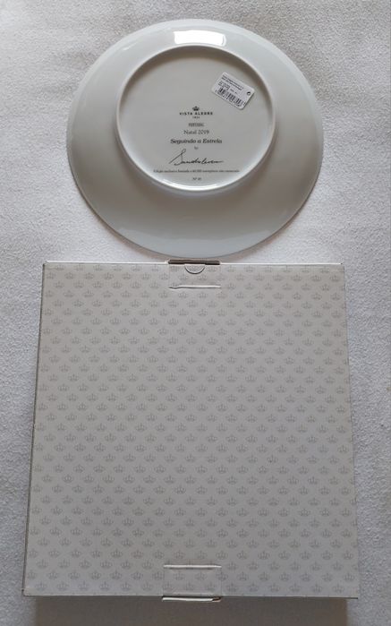Prato "Coleção Natal " Vista Alegre, Ano 2019