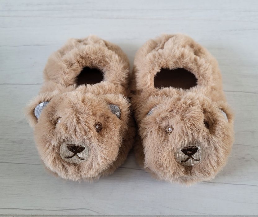Buty niemowlęce dziecięce 20 21 nowe misie kapcie domowe niechodki