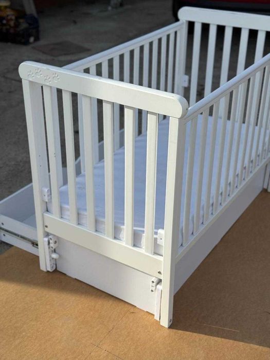 Ліжко для немовлят Верес ЛД12 12.3.1.7 з маятником та шухлядою