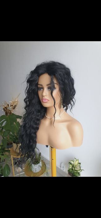Peruka fale afroloki czarne włosy Shakira