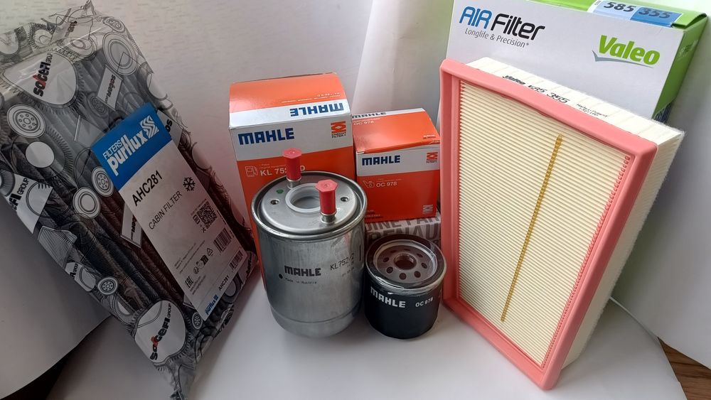 Рено Меган3 Сценік3 фільтри палива, мастила, повітря, салону