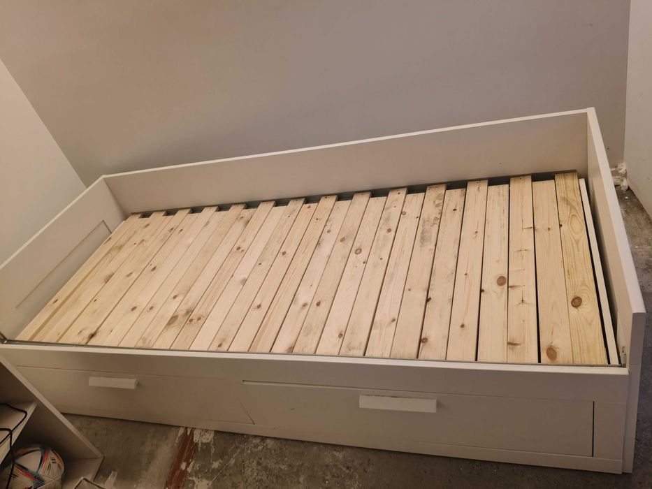 Cama solteiro IKEA, branco