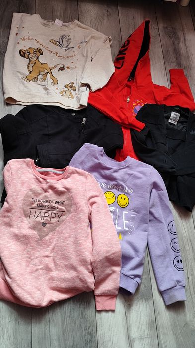 Paka ubrań dla dziewczynki 128/134