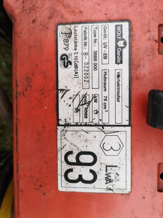 Wertykulator do trawy WoLfGerate silnik Kawasaki