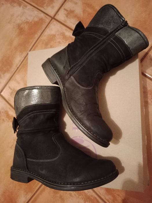 Kozaki skórzane Lasocki Young czarne