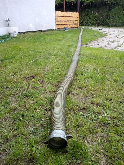 Wąż zasysający do motopompy fi100 zbrojony 0.9mm z końcówkami szlamowy