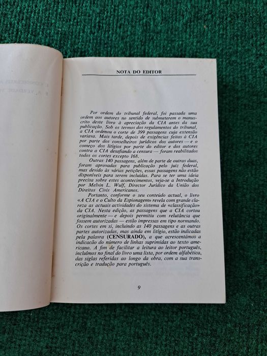 A CIA e o Culto da Espionagem - Marchetti e Marks