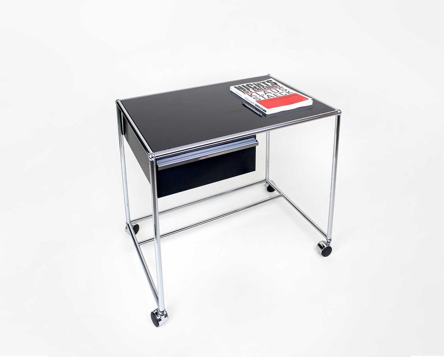 Biurko USM Haller vintage mid-century modern chrom bauhaus