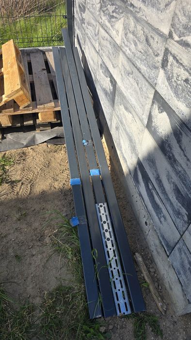 Słupki ogrodzeniowe panelowe 2,3m 230cm grubość 2mm słupek