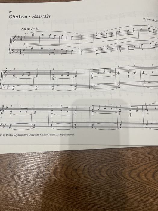 Książka z nutami słodki kramik