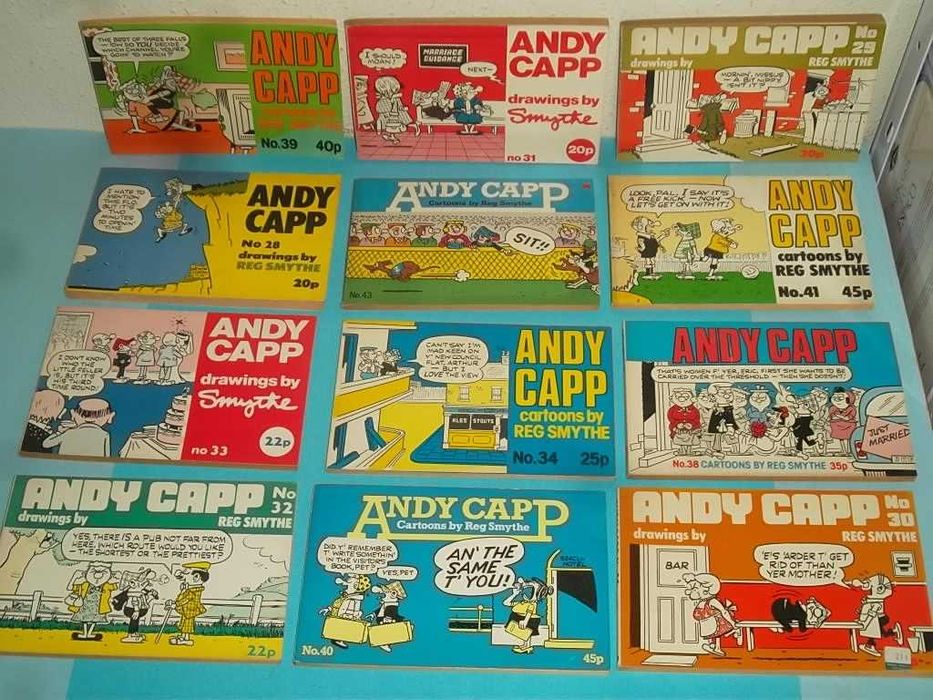 ANDY CAPP - 12 LIVROS ED. MIRROR BOOKS 1973/75