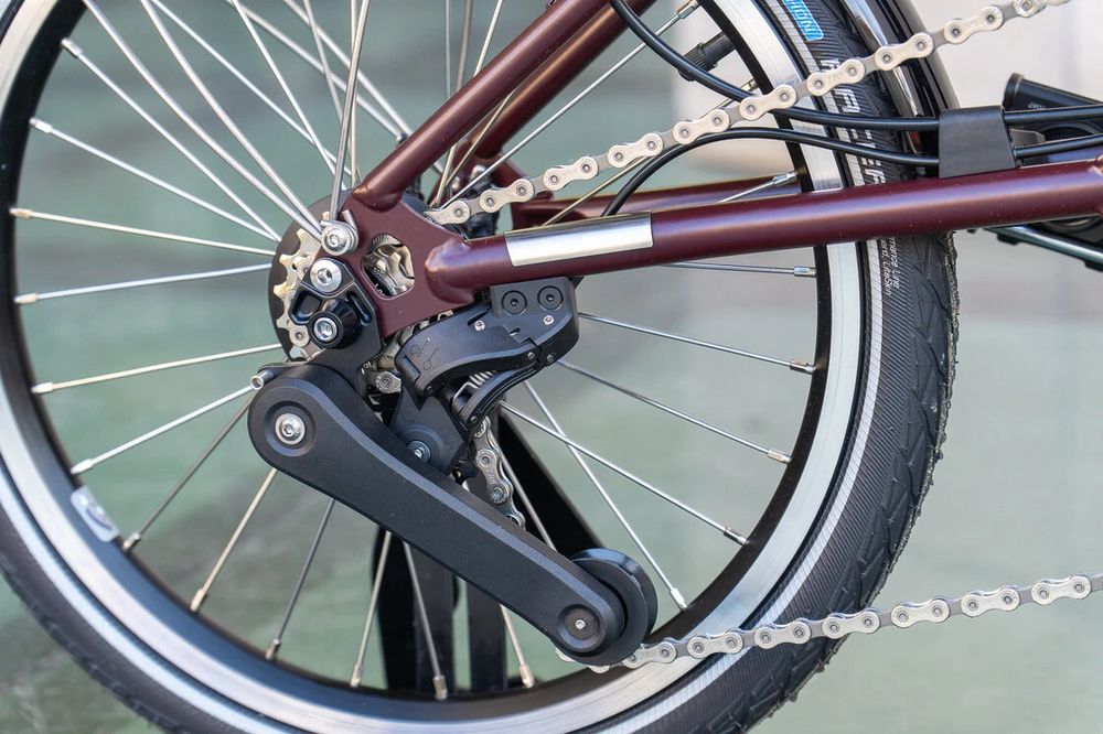 Rower składany Brompton C-Line 4s Red Plum