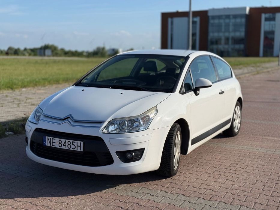 Citroën C4 Citroen C4 1.4 90km Coupe 2009 biały zadbany długie opłaty