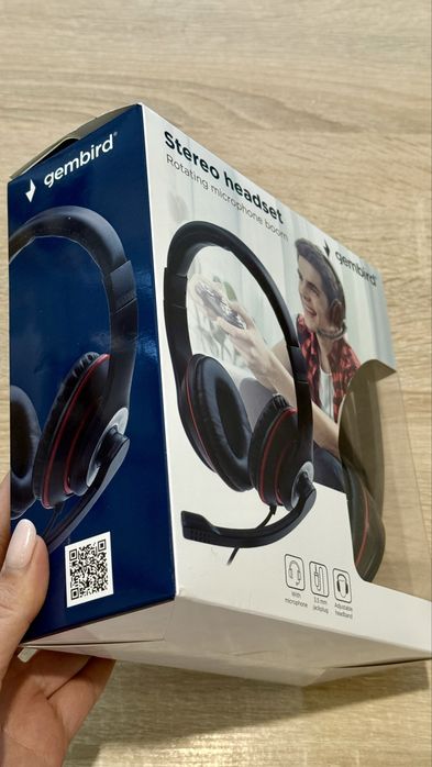 Навушники Gembird Stereo headset (модель: MHS-03-BKWT)