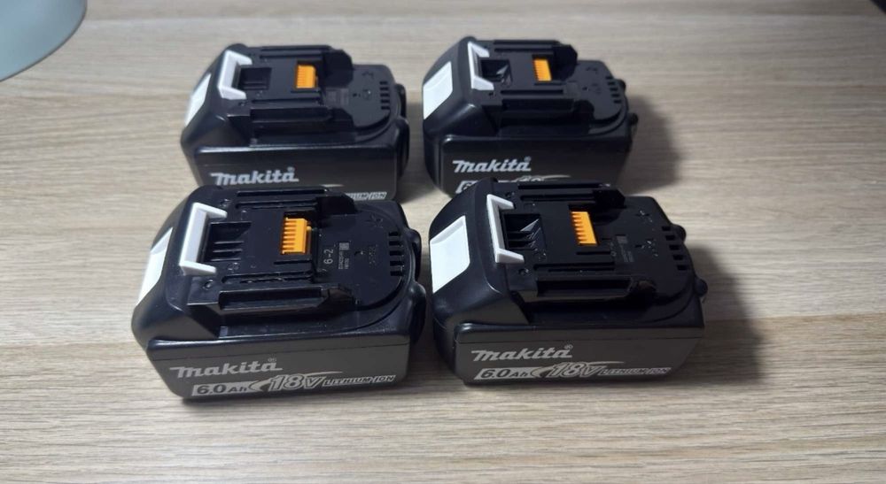 Bateria Makita Bl1860B 18V 6.0 Ah - zestaw 4 sztuki