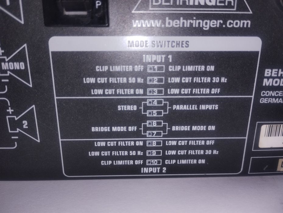 Профессиональный Усилитель Мощности Behringer EP4000