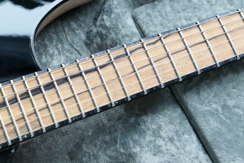 Mayones Regius 6 Galaxy Eye Black Gloss, Pale Moon Ebony Fretboard + Hiscox Case