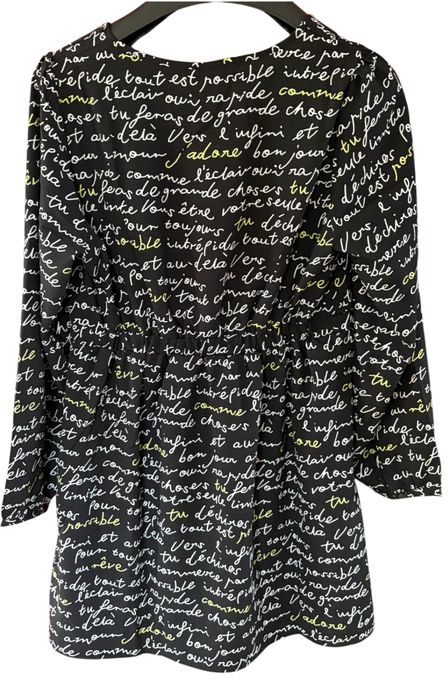 Sukienka Damska ONLY XL Elegancka Czarna z napisami kod 2462