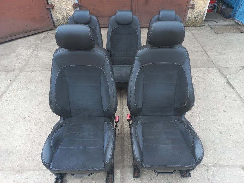 Fotele siedzenia ford galaxy s-max skóra z alcantarą
