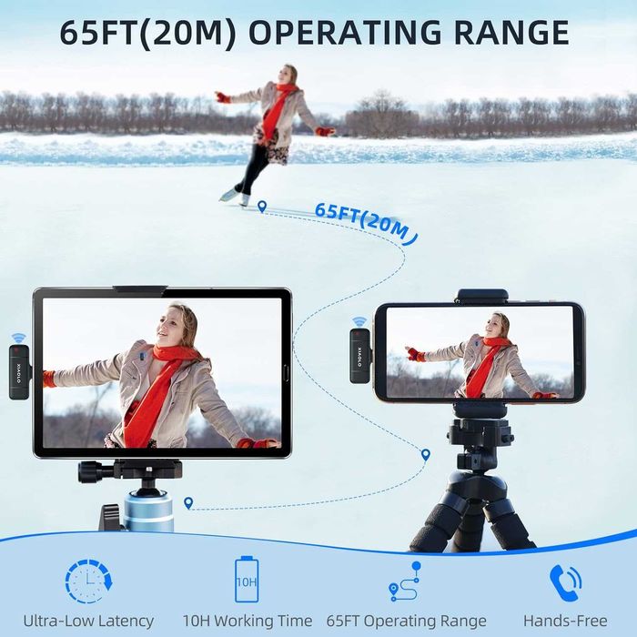 Bezprzewodowy mikrofon do Android, transmisja, wywiad tiktok, usb-C