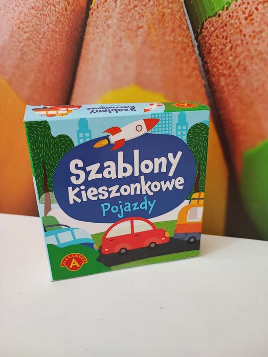 Szablony kieszonkowe Pojazdy kreatywna zabawa w podróży i domu