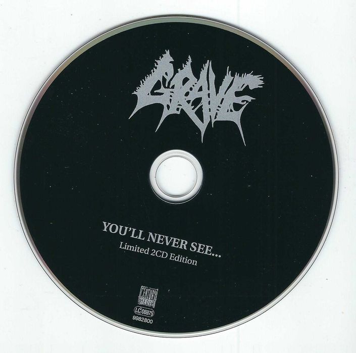 2 CD Grave - You'll Never See (2012) (Century Media) Slipcase