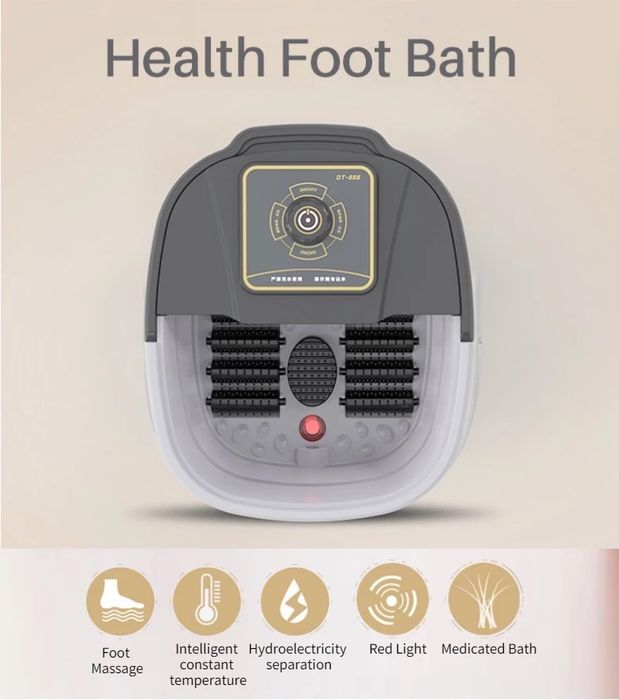 Jinkairui Массажер для ног с подогревом 12 роликов Стерилизация