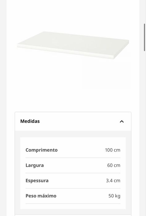 Secretária IKEA – Branca com Rodízios
