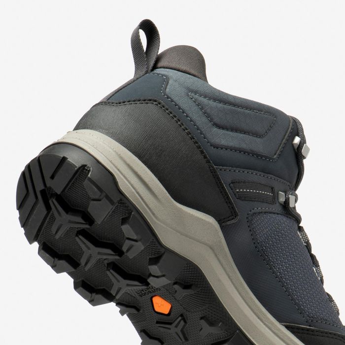 Botas impermeáveis de caminhada homem, MH100 Cinzento