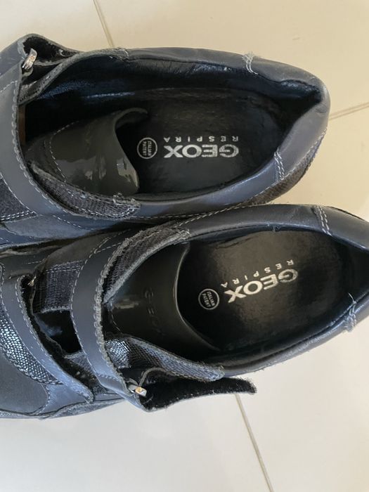 Geox respira wygodne skórzane buty