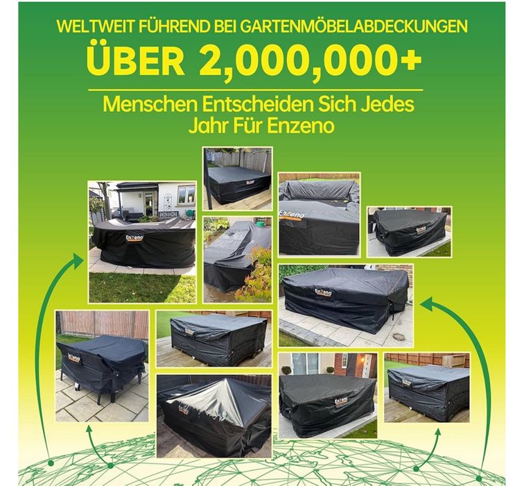 Pokrowiec Na Meble Ogrodowe 270cm x 180cm x 94cm Tkanina Oxford