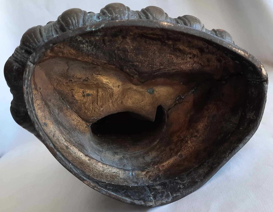 Budda Duża Stara Figura Brąz