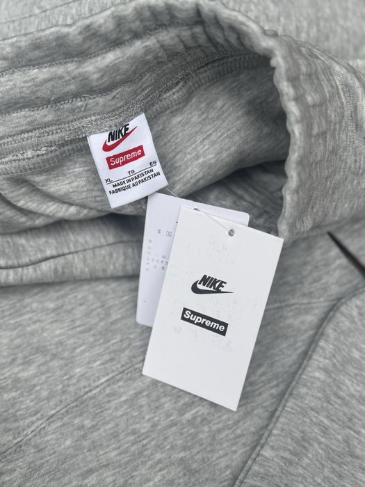 Штаны Nike x Supreme черные мужские широкі штани Найк Х Суприм