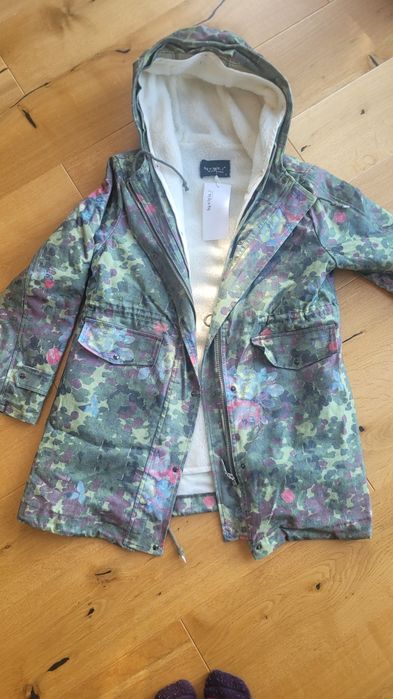 Parka  moro z kwiatami By o LaLa! NOWA!