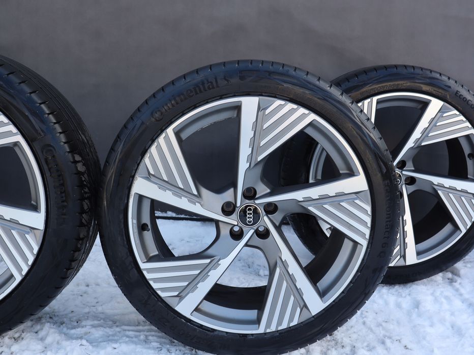 koła felgi audi q7 e-tron oe 22 oe 4ke 601025b 9.5 22 cale super stan
