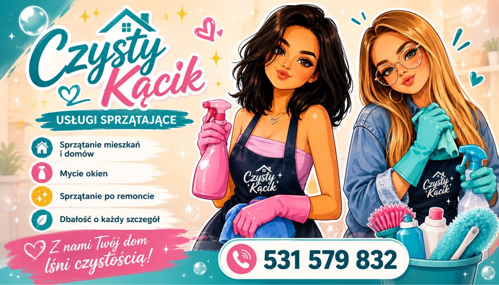 Sprzątanie ,,Czysty Kącik” Zapraszamy :)