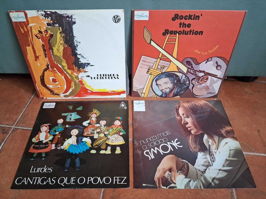 Lote de 27 discos LP Amália, Simone, Duo Ouro Negro, José Afonso, e mais.