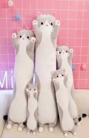 М'яка плюшева іграшка КІТ-БАТОН Гусак обіймусь Обнимусь Кот Игрушка